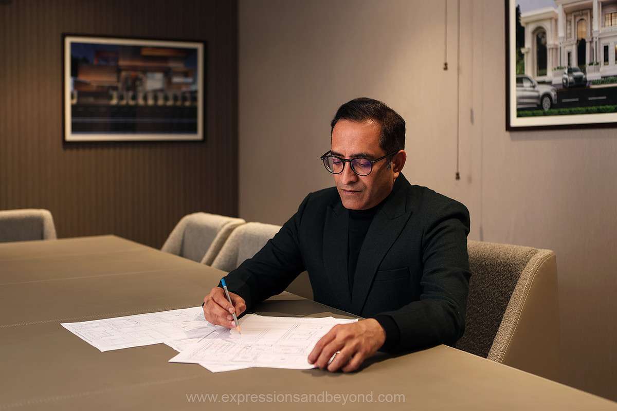Professional profile shoot of principal architect in delhi