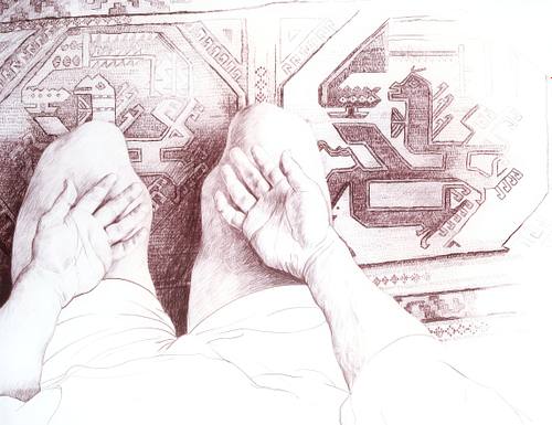simple drawing, drawing hands, pencil on paper, act of practising, anatomy, carpet drawing, composition, shading,