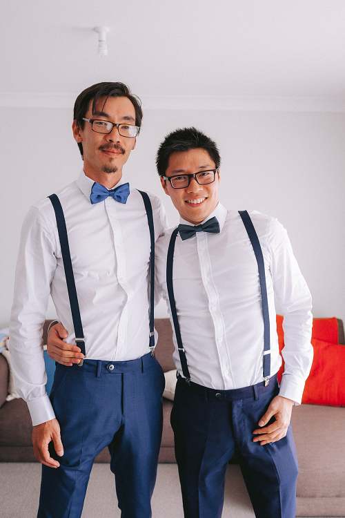 Groom Getting Ready