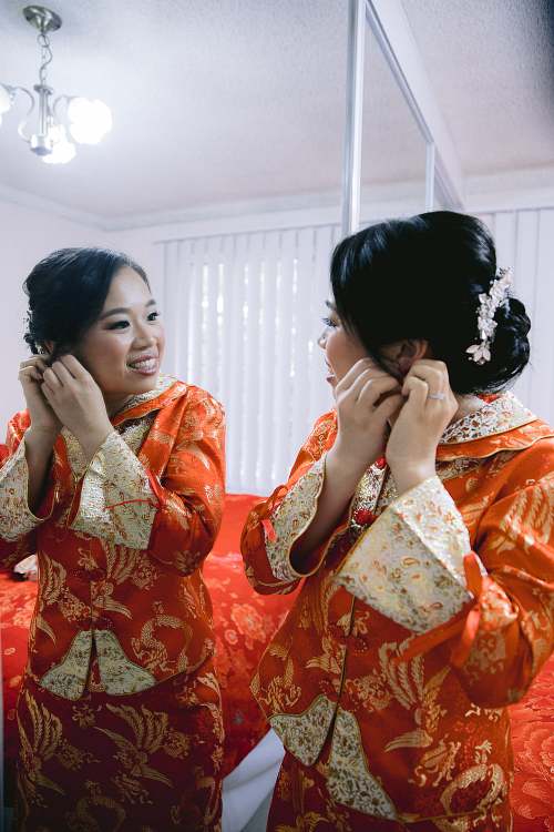Bride Getting Ready