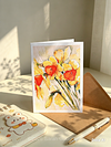 Spring Daffodils | Botanical Illustration | Art Card | with Envelope