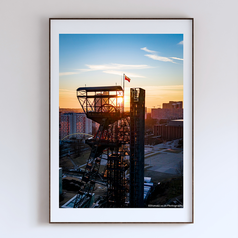 COLLECTION - FROM ABOVE VERTICAL - "Industry at Sunset" - LIMITED EDITION 10 of 10