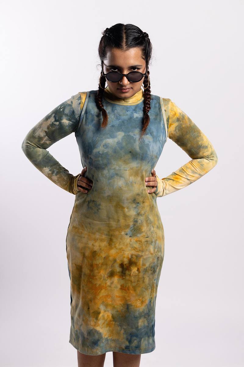 Ribbed Dress - Golden Hour