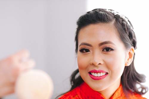 Bride Getting Ready