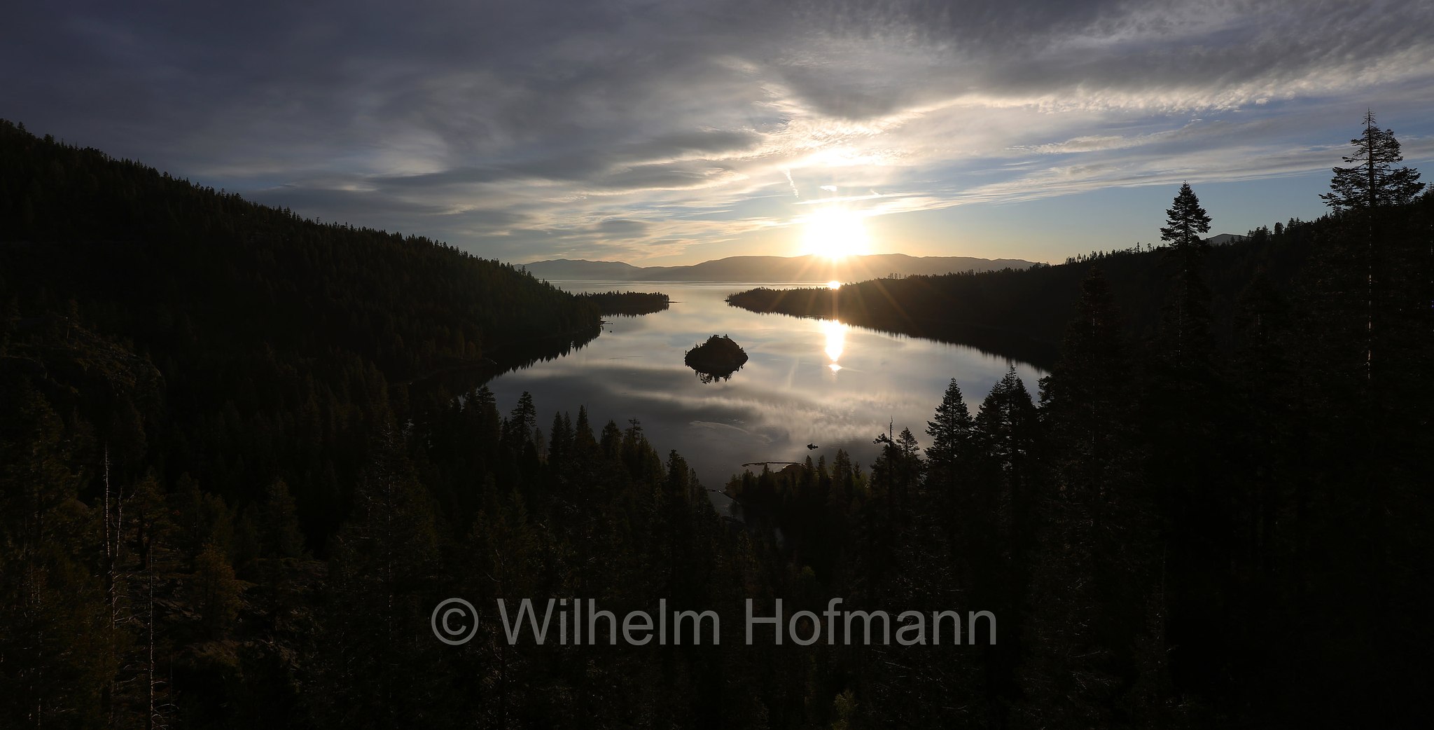 Fannette Island, Emerald Bay, Lake Tahoe, Lago Tahoe, California, Kalifornien, USA