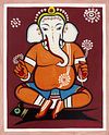 Lord Ganesha by Jamini Roy
