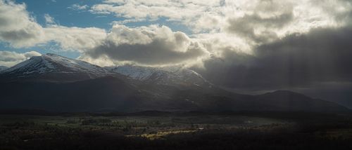 Mountains,  trail,  Lost Valley ,Three Sisters, Bidean Nam Bian, Highlands, Scotland, Glencoe, clouds, storm, sun, gloomy, light rays, winter, spring, dark, sky, mor, ridge, hike, adventure, nature, landscape, United Kingdom, UK, travel