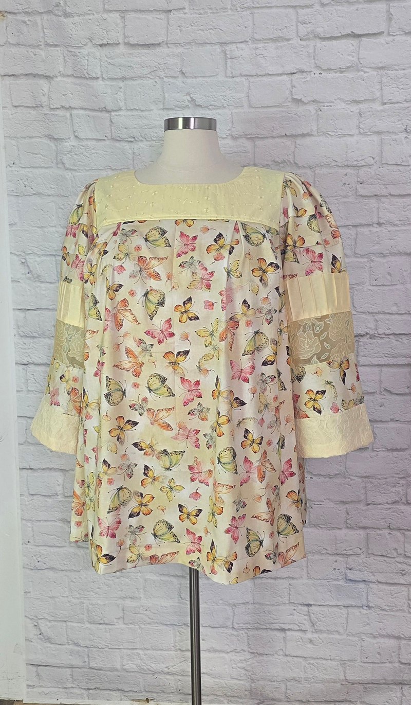 Sharon's Yellow Butterfly Dress