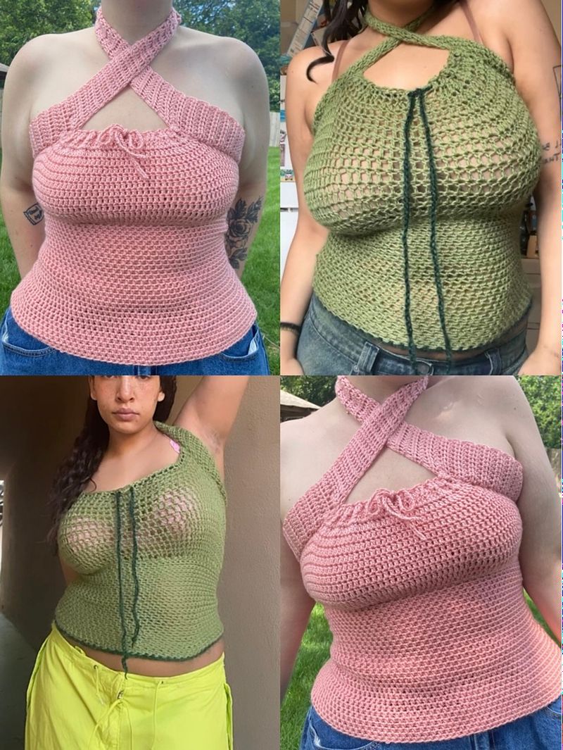 Audrey Halter Top- Crochet PDF Pattern
