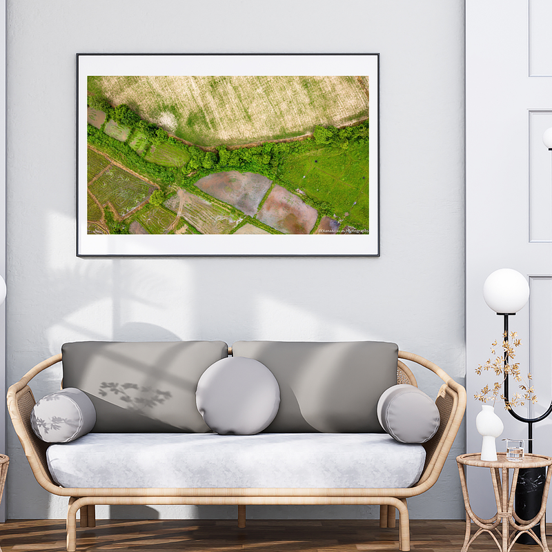 THE ONE - AERIAL PRINTS - "Framed Fields" - LIMITED EDITION 5 of 5