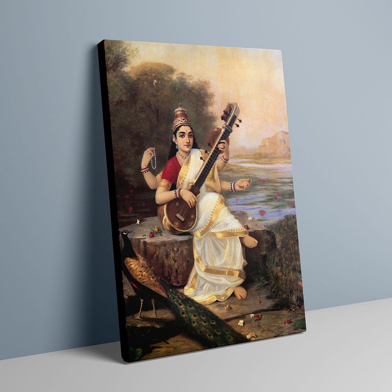 Goddess Saraswati-Raja Ravi Verma