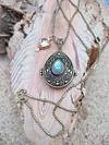 Labradorite mini box pendant necklace 3