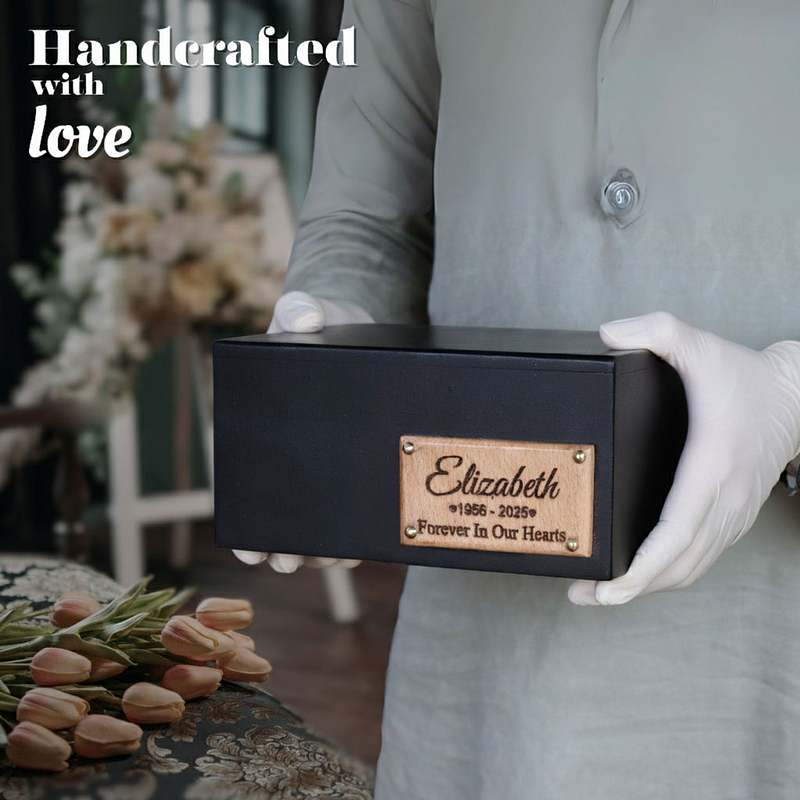 Black Beech Customized Wooden Urn