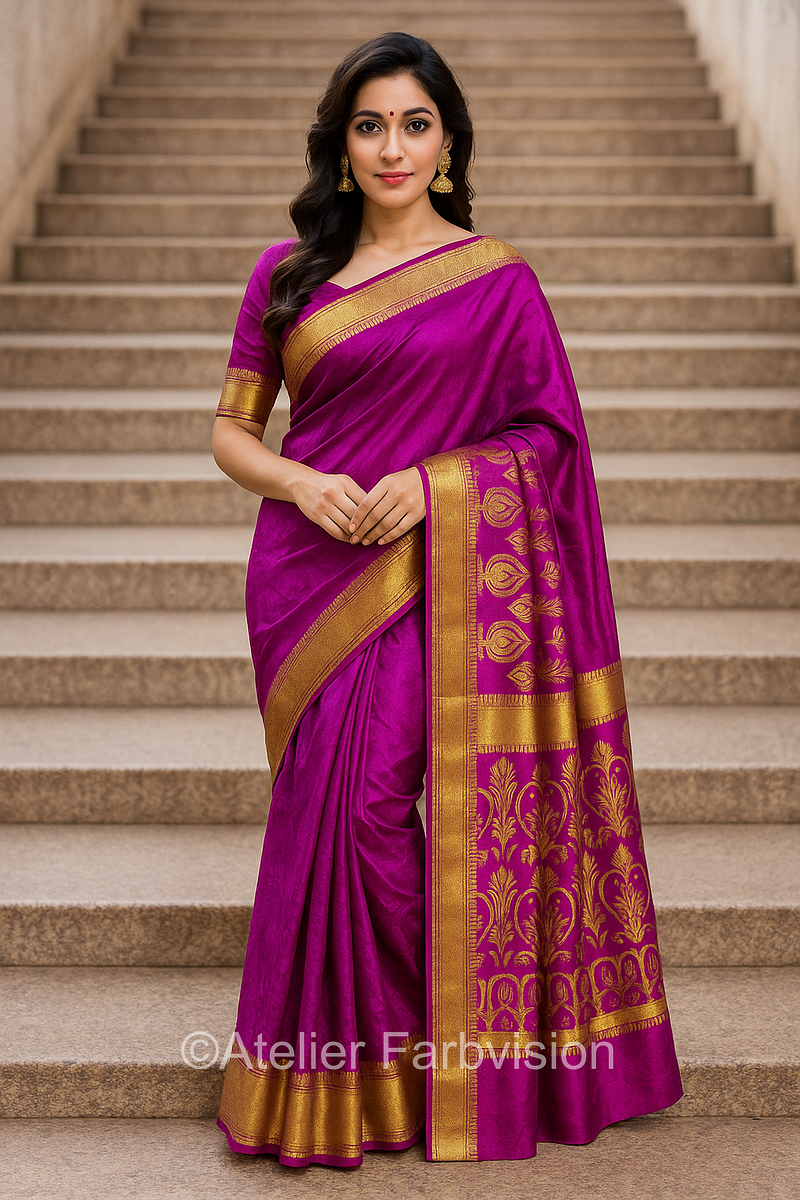 Sari Pink (Seide) - 1277