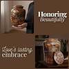Thunder Strikes Design Wooden Urn for Ashes – Natural Handmade