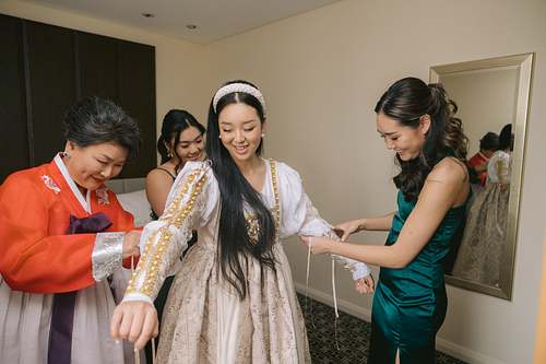 Bride Getting Ready
