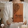 Heart Shape Tree of Life Wood Cremation Urn Box