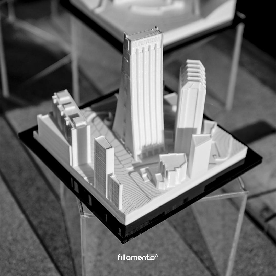 torre la previsora caracas maqueta impresion 3d