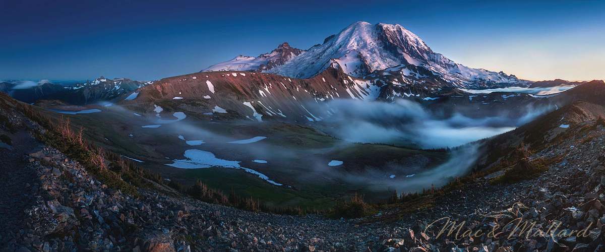 Mountain fine art photography printed on premium aluminum - majestic landscape metal wall art by Mac & Mallard