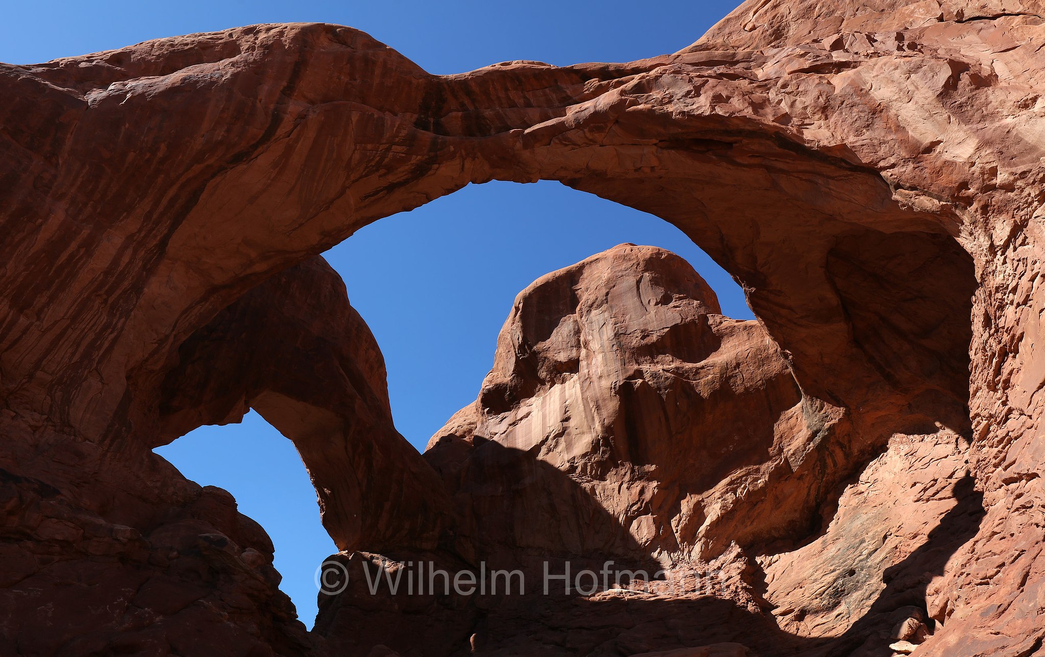 Double Arch, Arches National Park, Arches-Nationalpark, Parco nazionale degli Arches, Utah, USA