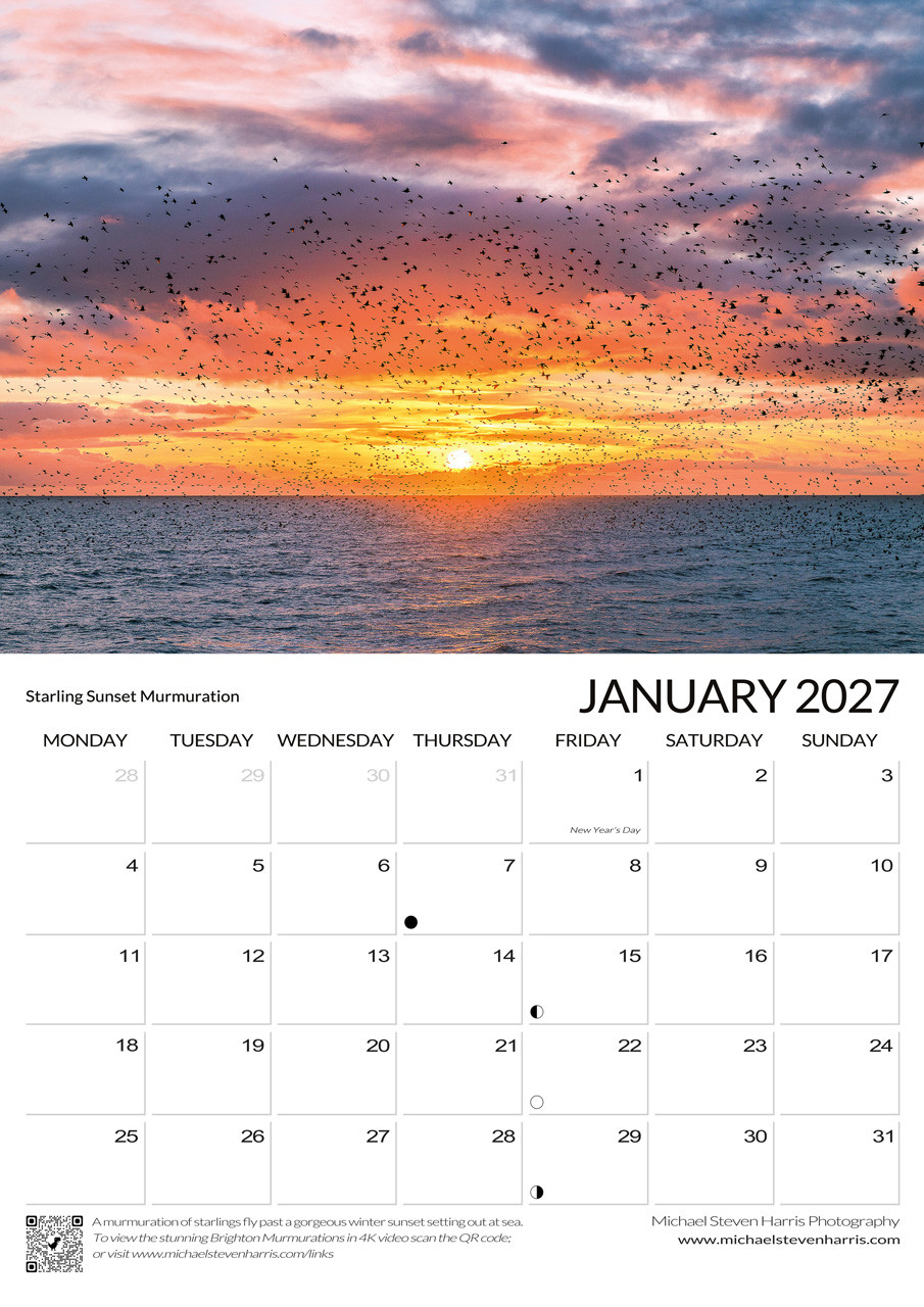 Brighton Calendar 2027 January