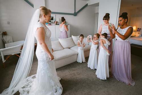Bride Getting Ready