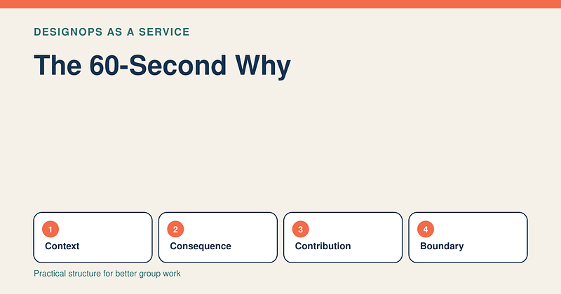 How to Explain the Why at the Start of a Meeting