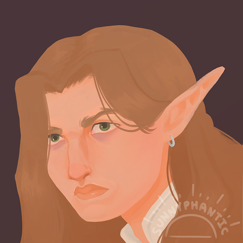 Hi, I'm Sunnyphantic! I create fantasy character designs and character-focused illustrations for D&D and other TTRPG campaigns. Open for personal commissions and indie projects.