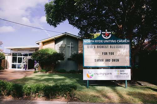 Church Wedding Ceremony at North Ryde Uniting Church