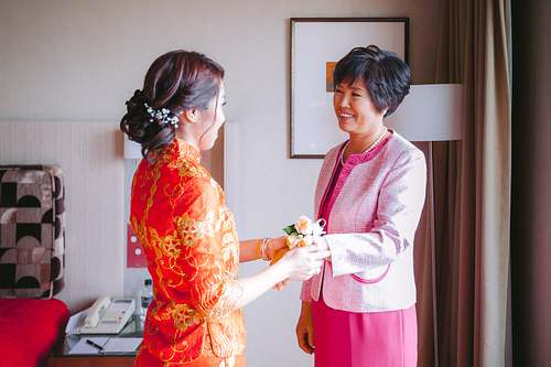 Bride Getting Ready