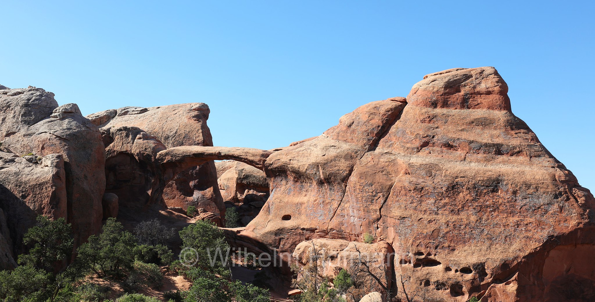 Double O Arch, Arches National Park, Arches-Nationalpark, Parco nazionale degli Arches, Utah, USA