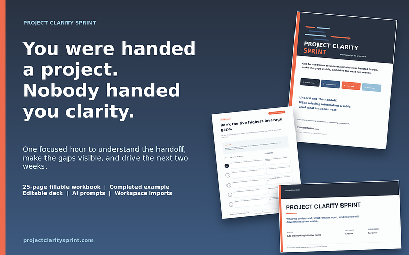 Project Clarity Sprint: One-Hour Project Handoff and Alignment Kit