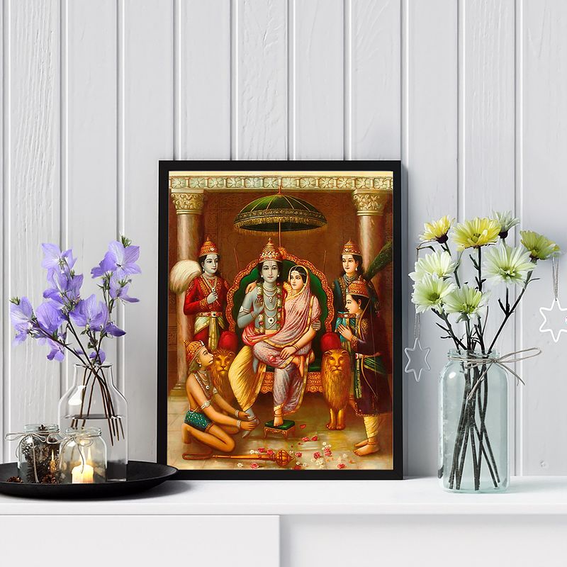 Shri Ram Panchayatan by Raja Ravi Verma