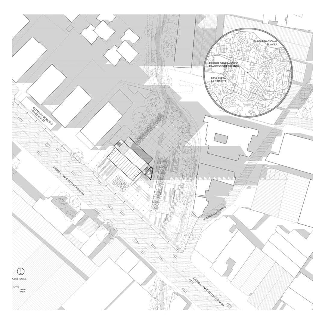 plano ubicacion torre pdvsa caracas arquitectura corporativa
