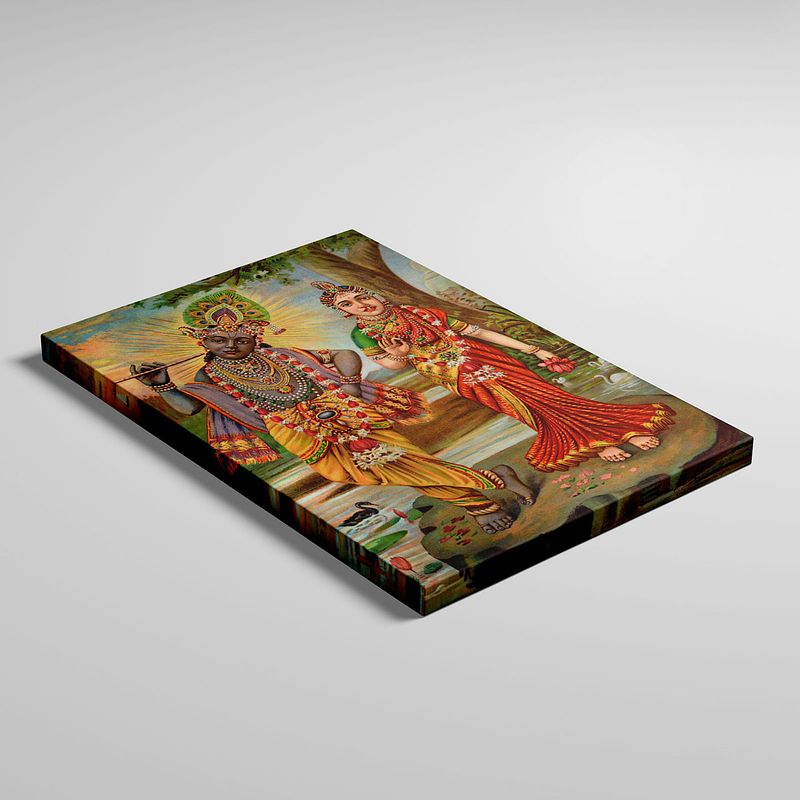 Murli Manohar Radhe Shyam – A Divine Depiction by Raja Ravi Varma