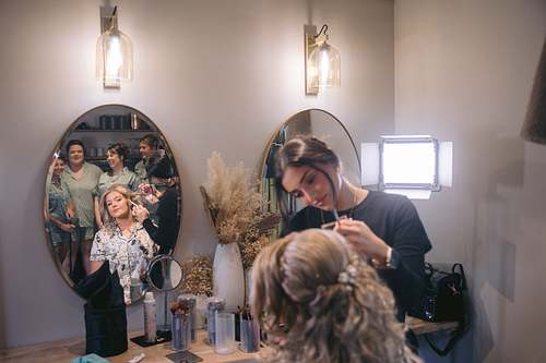 Bride Getting Ready