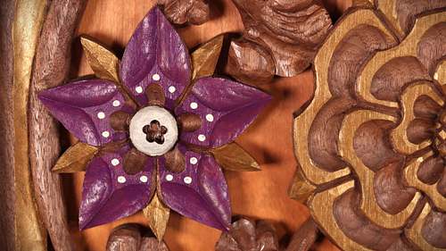 Hand-carved Borage Flower for the Altarpiece