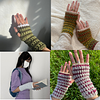 ⋆Dainty striped gloves - Crochet PDF pattern⋆
