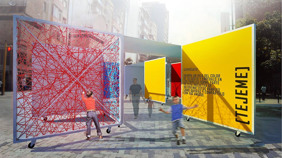 render exterior espacio publico participativo miraflores