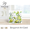 Bergamot Fruit and Flowers | Botanical Illustration | Floral Art Card | with Envelope