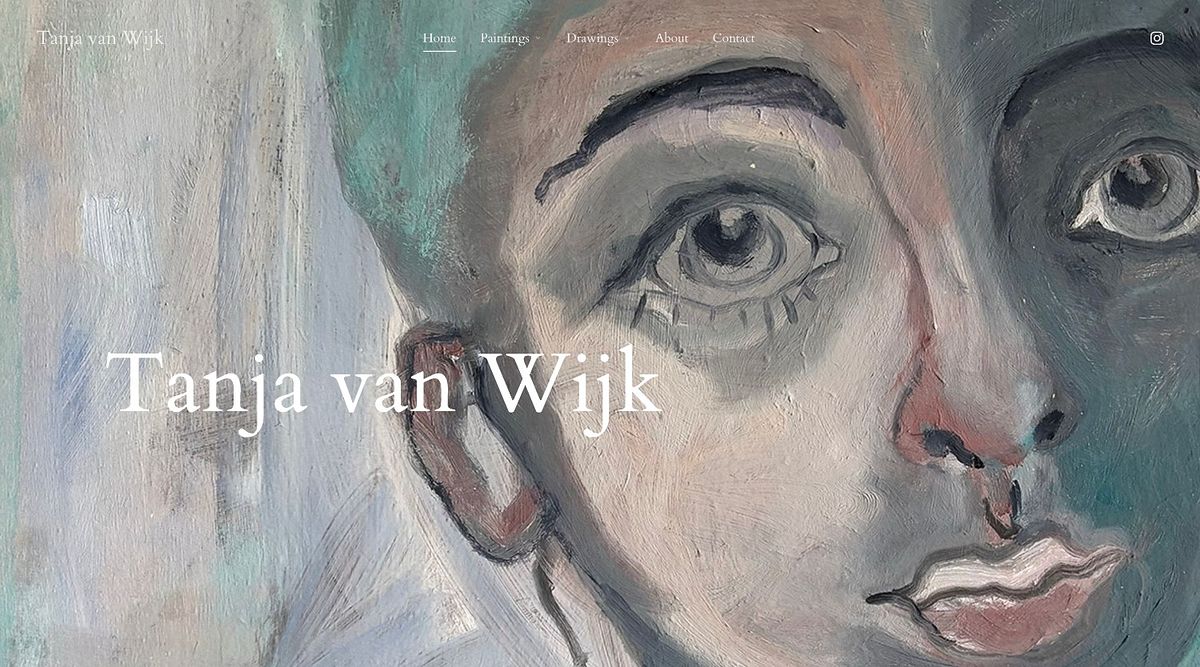 Projekt strony internetowej portfolio Tanji van Wijk