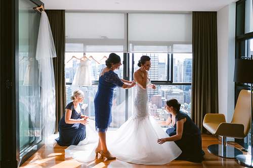 Bride Getting Ready