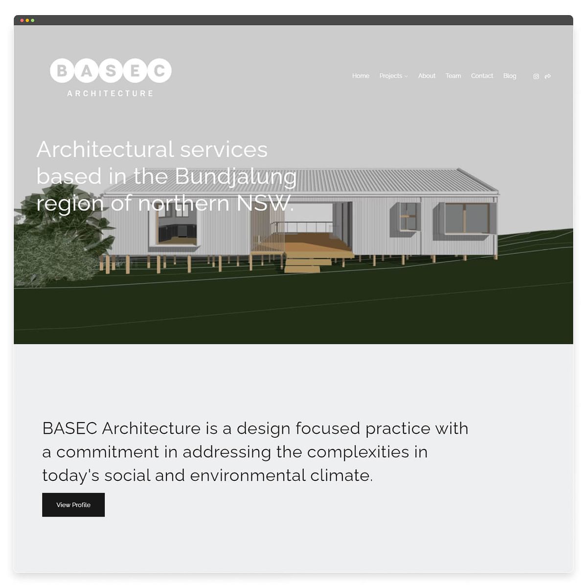 Basec Architecture's homepage