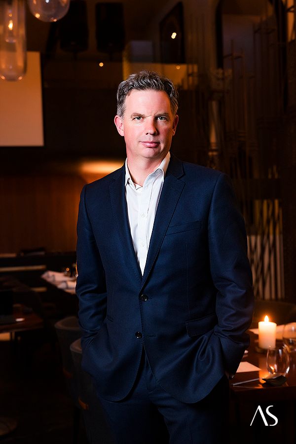 Professional Corporate portrait of William Drew, Director of Content for 'The World's 50 Best Restaurants' at Masque Restaurant, Mumbai for an International Magazine By Akkil Suvarna