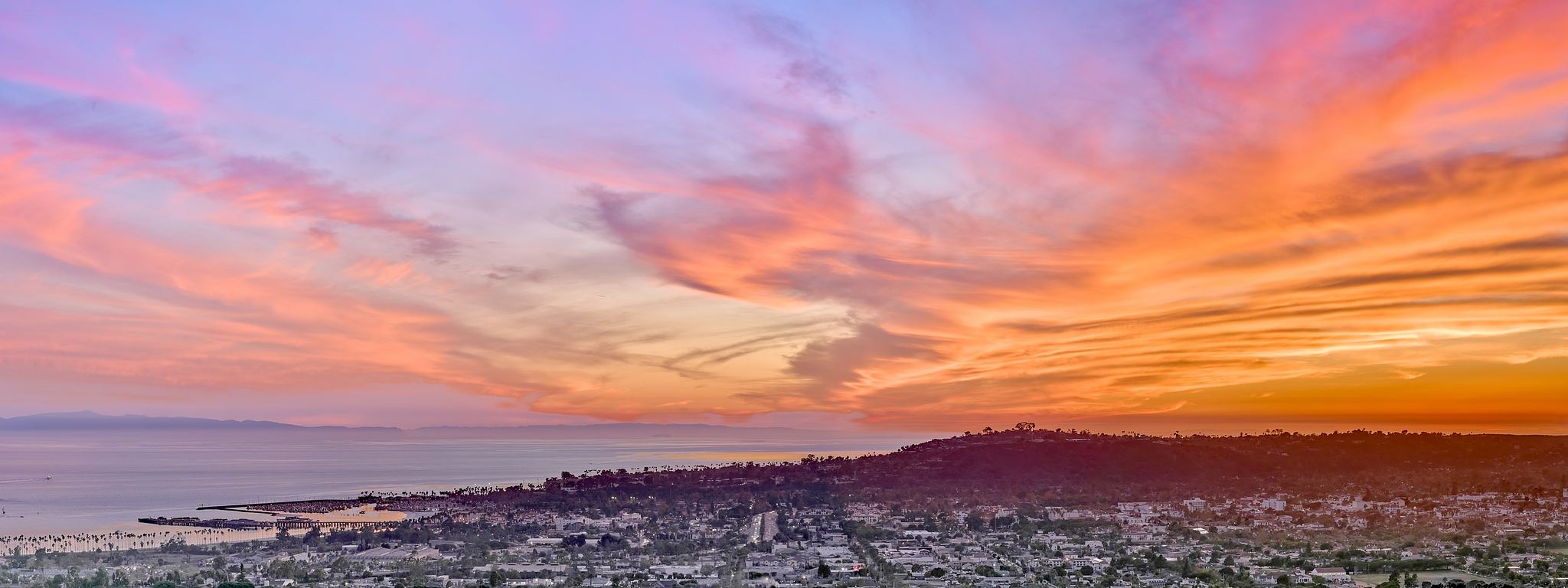 Fiery Sunset - Santa Barbara, California
