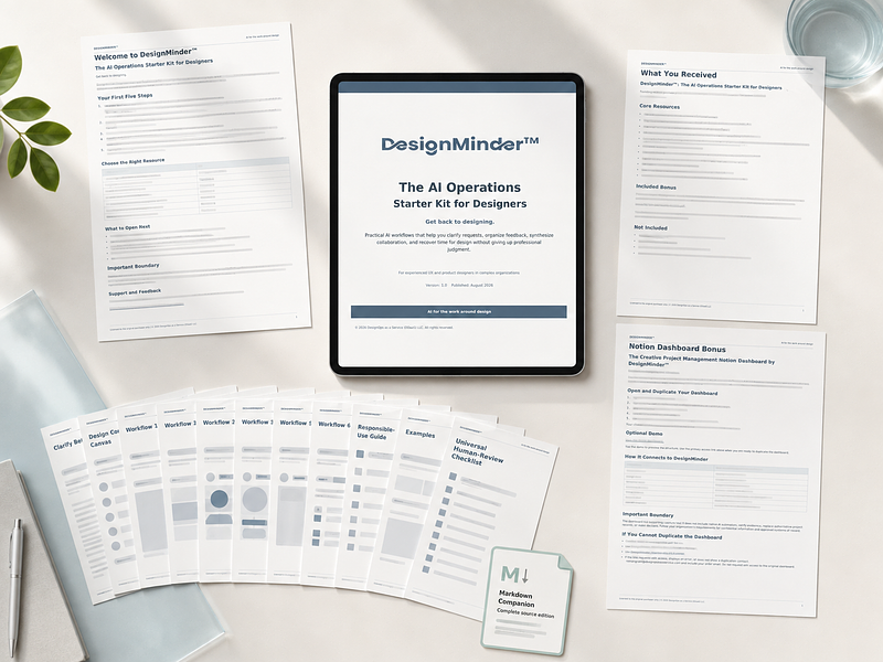 DesignMinder™: The AI Operations Starter Kit for Designers