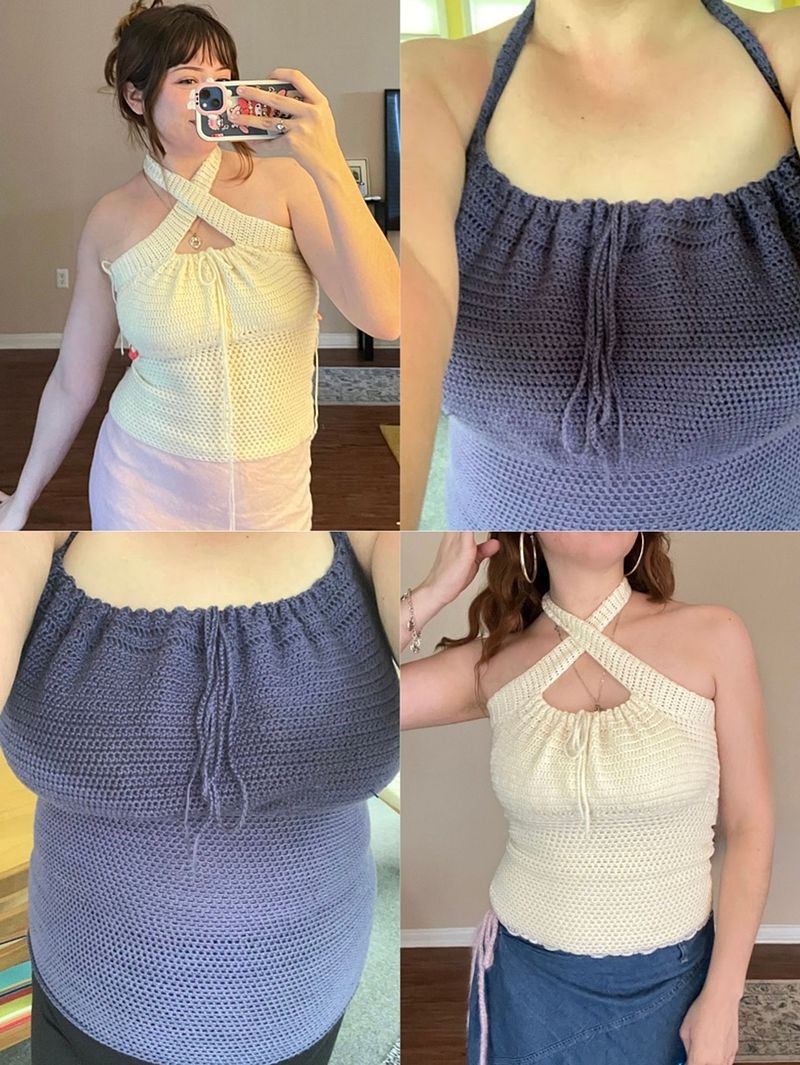 Audrey Halter Top- Crochet PDF Pattern