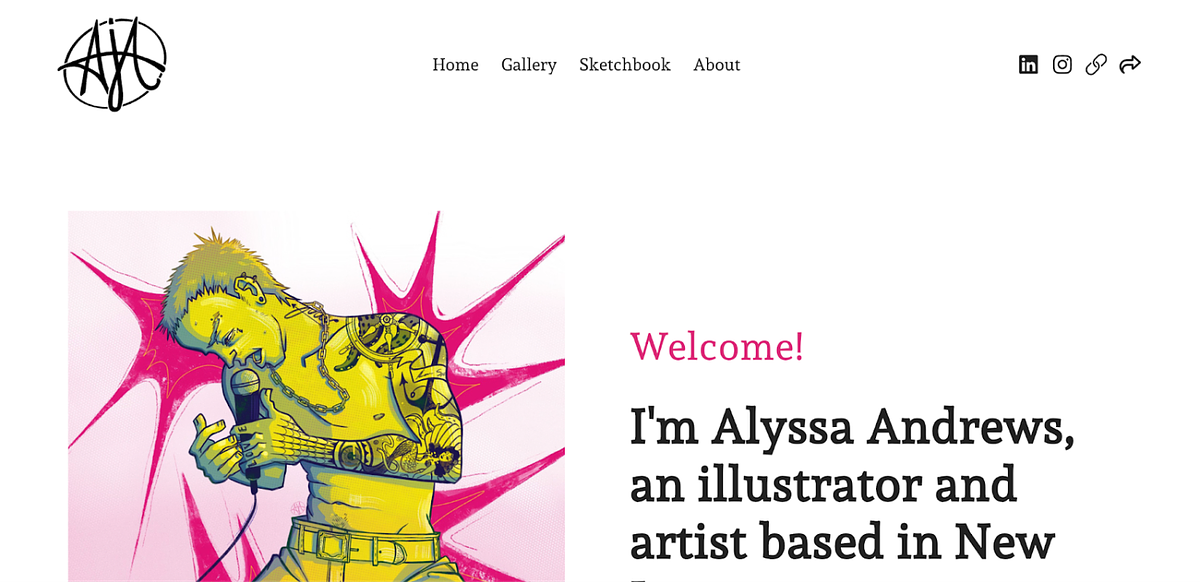 portfólio de ilustradora de Alyssa Andrews
