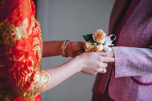 Bride Getting Ready