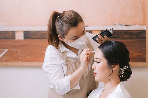 Bride Getting Ready
